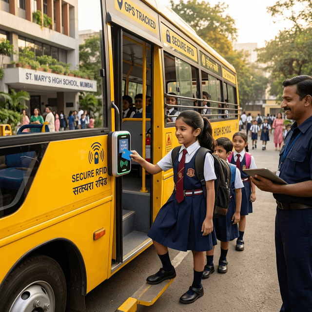 School Bus Safety in India: How RFID Tracking Gives Parents and Schools Peace of Mind
